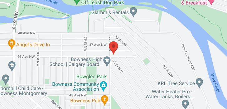 map of 7744 46 Avenue NW